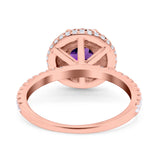 Art Deco Round Natural Stone Ring