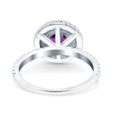 Art Deco Round Natural Stone Ring