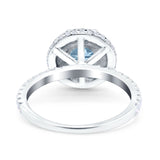 Art Deco Round Natural Stone Ring