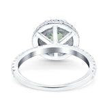 Art Deco Round Natural Stone Ring