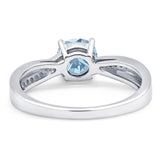 Vintage Style Round Natural Stone Twisted Ring