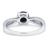 Vintage Style Round Natural Stone Twisted Ring