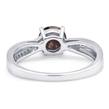 Vintage Style Round Natural Stone Twisted Ring