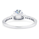 Art Deco Round Natural Stone Ring