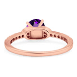 Art Deco Round Natural Stone Ring