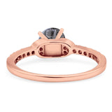 Art Deco Round Natural Stone Ring