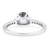 Art Deco Round Natural Stone Ring