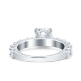 Round Natural Stone Cathedral Ring