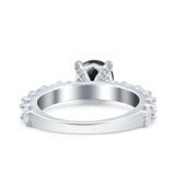 Round Natural Stone Cathedral Ring