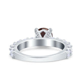 Round Natural Stone Cathedral Ring