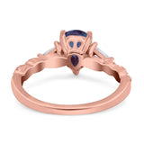 Art Deco Teardrop Pear Ring