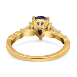 Art Deco Teardrop Pear Ring