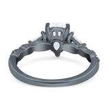 Art Deco Teardrop Pear Ring