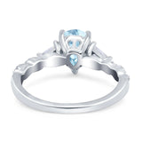 Art Deco Teardrop Pear Ring