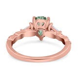 Art Deco Teardrop Pear Ring