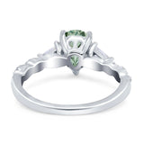 Art Deco Teardrop Pear Ring