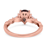 Art Deco Teardrop Pear Ring