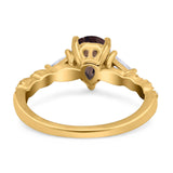 Art Deco Teardrop Pear Ring