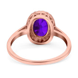 Art Deco Oval Natural Stone Wedding Ring