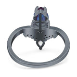 Pear Teardrop Natural Stone Wedding Ring