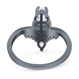 Pear Teardrop Natural Stone Wedding Ring