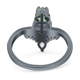 Pear Teardrop Natural Stone Wedding Ring