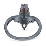 Pear Teardrop Natural Stone Wedding Ring