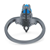 Pear Teardrop Natural Stone Wedding Ring