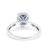 Pear Teardrop Natural Stone Solitaire Ring