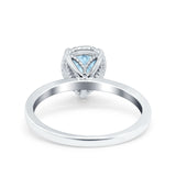 Pear Teardrop Natural Stone Solitaire Ring