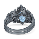 Vintage Oval Leaf Style Chevron Ring
