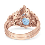 Vintage Oval Leaf Style Chevron Ring