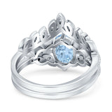 Vintage Oval Leaf Style Chevron Ring