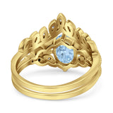 Vintage Oval Leaf Style Chevron Ring