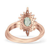 Two Piece Oval Curved Contour Silver Ring