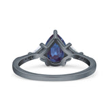 Pear Teardrop Vintage Style Ring