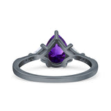 Pear Teardrop Vintage Style Ring