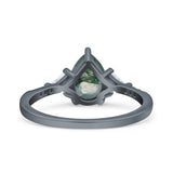 Pear Teardrop Vintage Style Ring