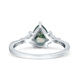 Pear Teardrop Vintage Style Ring