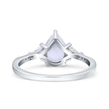 Pear Teardrop Vintage Style Ring