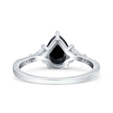 Pear Teardrop Vintage Style Ring