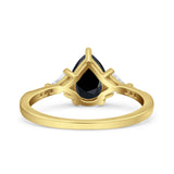 Pear Teardrop Vintage Style Ring