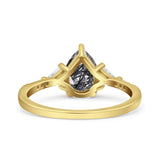 Pear Teardrop Vintage Style Ring