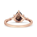 Pear Teardrop Vintage Style Ring
