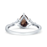 Pear Teardrop Vintage Style Ring