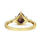 Pear Teardrop Vintage Style Ring