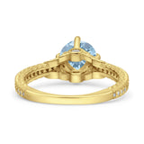 Art Deco Round Vintage Style Ring