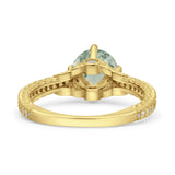 Art Deco Round Vintage Style Ring