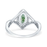 Art Deco Marquise Split Shank Ring