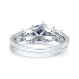 Art Deco Round Two Piece Bridal Ring